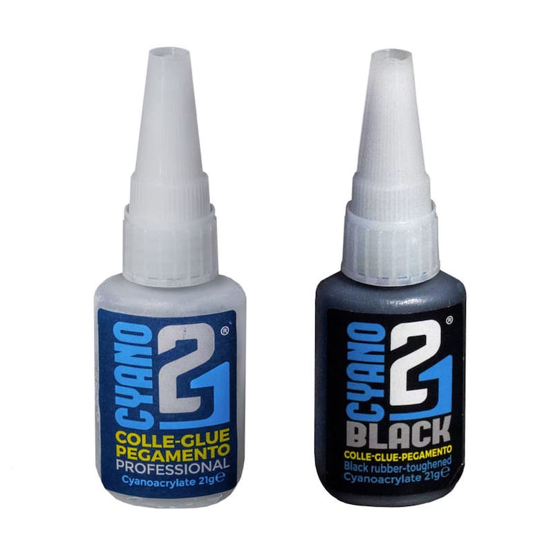 Kit Super Colla 21 Cianoacrilato Anaerobie + Black Bottiglia 21gr